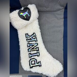 Victoria's Secret PINK White Stocking